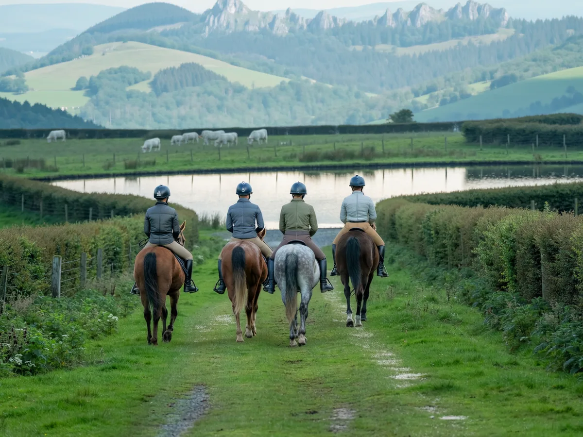 Balade à cheval dans la Loire, autour de La Tourette